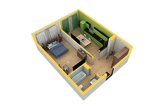 Переезд комнаты, студии в Бишкеке